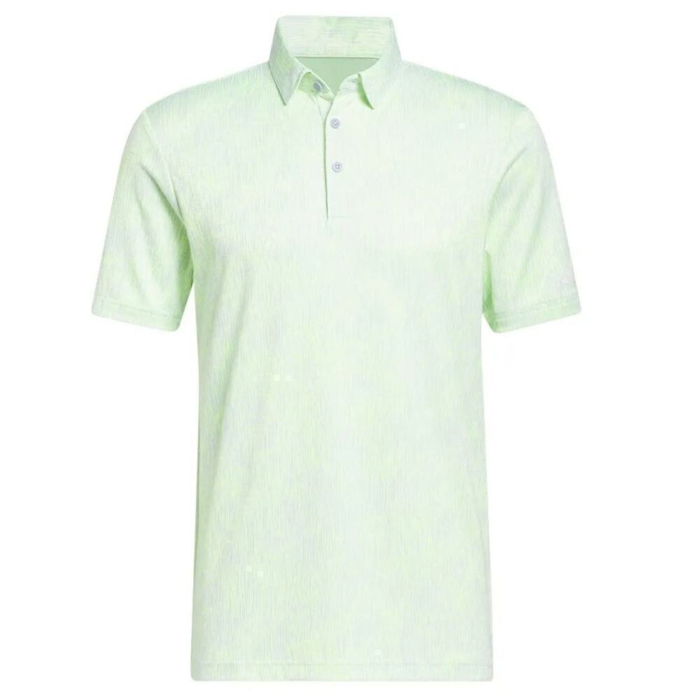Adidas Golf Polo Green Jacquard Aerial Medium NWT